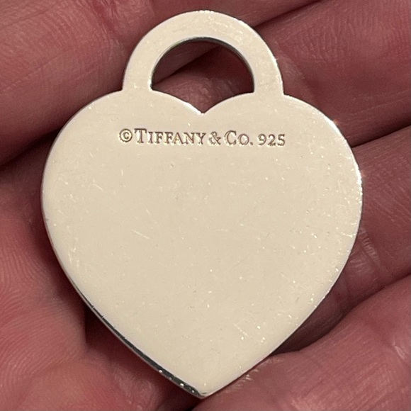 Tiffany & Co. Silver Extra Large Heart Tag Return to Tiffany Pendant CHARM ONLY - Picture 6 of 8